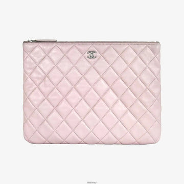 CHANEL Classic Clutch New Medium Pink 26 SKU 158855435 [P]