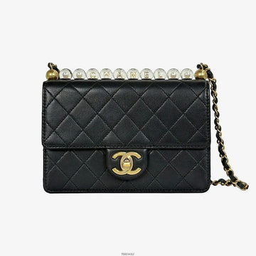 CHANEL アクリルビーズフラップバッグ スモール ゴートスキン 29番代 3ZMKBHBD 158855463 [P]