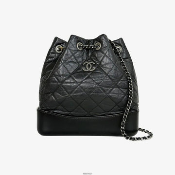 CHANEL Gabrielle Rucksack klein Schwarz 26 6DYN4REO 158857133 [P]