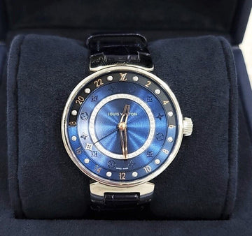 Louis Vuitton Dambour Moon Dual Time Watch 35MM 139980036 [P]