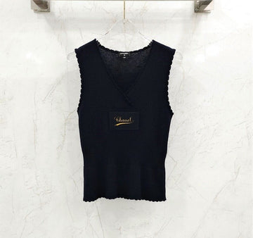 CHANEL 24FW プリコレクション ウール スリーブレス タップ P78388 145168183 [P]