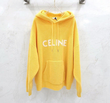 CELINE Rippengestrickter Wollpullover mit Kapuze 2A85W423P 127316018 [P]
