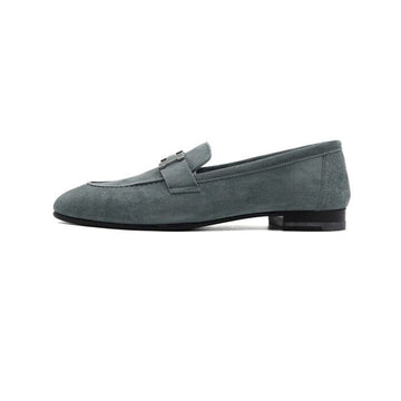 Hermes Suede Silver Logo H Loafers PARIS for Women 66468 158875422 [P]