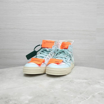 Off White 3.0 Off Court Leather High-Top Sneakers White Mint 157344810 [P]