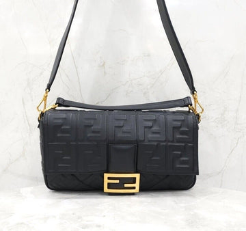 Fendi Large Black Baguette Shoulder Bag 8BR771 152926167 [P]