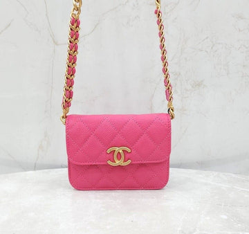 CHANEL Caviar Melody Chain Mini Crossbody Bag AP2629 142578474 [P]