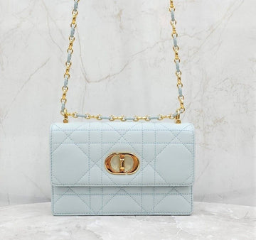 Dior Miss Caro Mini Chain Bag Placid Blue S5169UDAX 148503675 [P]