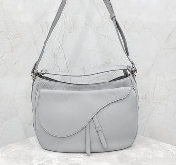 DIOR ソフトサドルメッセンジャーバッグ グレー 1ADHO023ULC 152975149 [P]