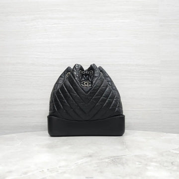 CHANEL Chevron Gabriel Backpack Small Black A94485 157350203 [P]