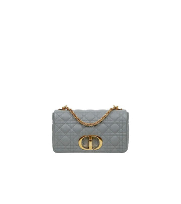 Dior Gray Medium Gold-Plated Caro Bag 65972 158884439 [P]