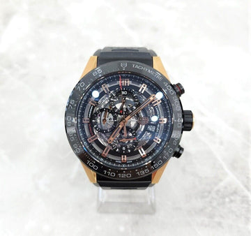 TAG HEUER Carrera 01 Skeleton Uhr 45MM Titan Gold 152927156 [P]