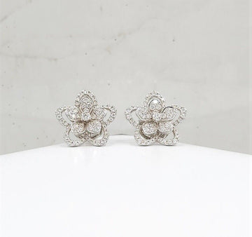 Graff New Graph Wild Flower Diamond Stud Earrings 148265166 [P]