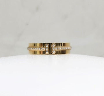 TIFFANY & CO t 18k T Narrow Diamantring 18K Gelbgold 3.5 149689645 [P]