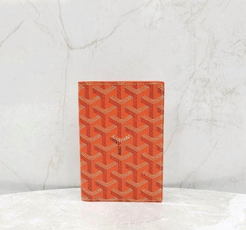 Goyard Special Orange Grenelle Passport Case Wallet 149404499 [P]