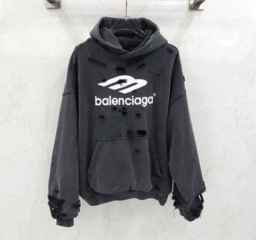 Balenciaga Women's 3B Distressed Hoodie 149095175 [P]