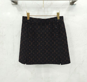 LOUIS VUITTON モノグラムウールスカート 155628112 [P]