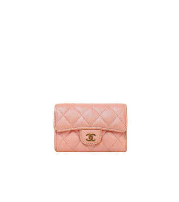 CHANEL Pink Classic Card Wallet 60939 158961837 [P]