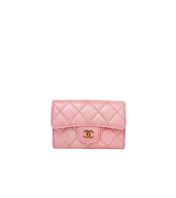 CHANEL Pink Classic Card Holder 60274 158961852 [P]