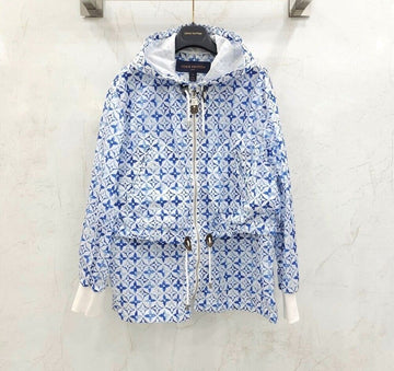 LOUIS VUITTON Monogram Blumen Krawatte Twill Jacke 1ABQ58 133197555 [P]