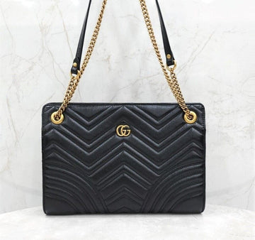 GUCCI gg GG Marmont Matelassé Ketten Schultertasche 147536810 [P]