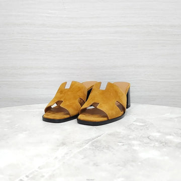 Hermes 60 Suede Sandal Slippers 157392151 [P]