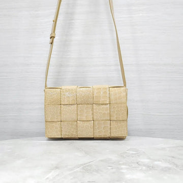 BOTTEGA VENETA Krokodil-Effekt Intrecciato Kasette Umhängetasche 578004 157418160 [P]