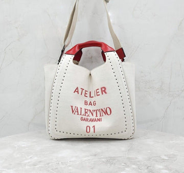 VALENTINO Atelier Canvas Tote Schultertasche 155745355 [P]