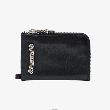 Chrome Hearts Cross Patch House Wallet Black 2XCJ08IM 158982902 [P]