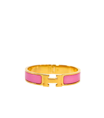 HERMES ピンク クリックアッシュ ブレスレット 62067 158993253 [P]