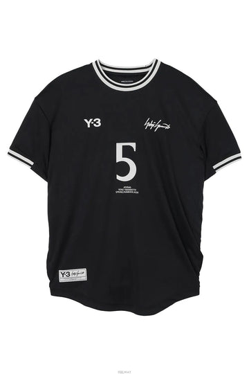 YOHJI YAMAMOTO ELITE 5 フットボール ジャージ ブラック KS5122 153291138 [P]