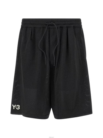 Yohji Yamamoto US MESH SHORTS Black Mesh Shorts 158997487 [P]
