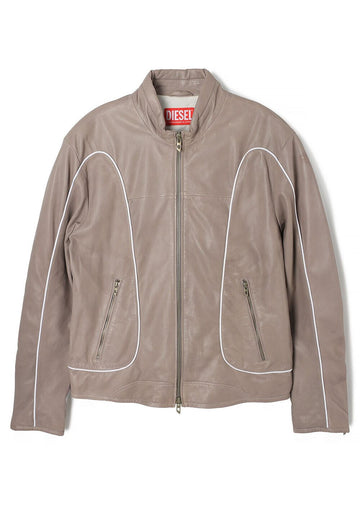 Diesel Sheepskin Leather Jacket Dove Gray A12994 0IMAZ 9BX 88924136 [P]