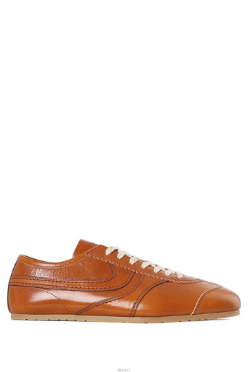 DRIES VAN NOTEN レザー スニーカー COGNAC 2610217280103706 155583558 [P]