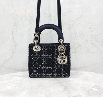 Dior Mini Bag Black Satin M0500PRTC 154697160 [P]