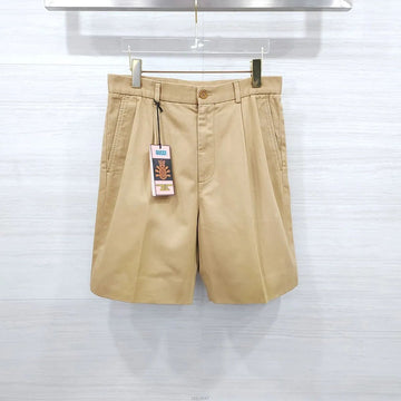 Gucci Pineapple Logo Patch Beige Shorts 671828 157391478 [P]
