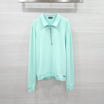 TOM FORD Halbzipper-Detail Mint Sweatshirt TFJ254 159003592 [P]