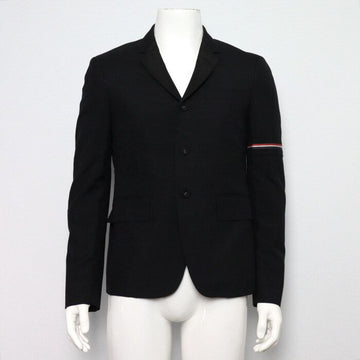 THOM BROWNE Sportjacke für Männer mit Seidenrevers in Schwarz RWB MJC187C 159003785 [P]