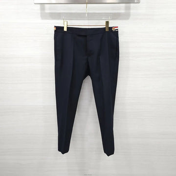 Thom Browne Navy Three Stripes Wool Pants 157391482 [P]