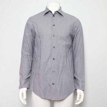 ARMANI COLLEZIONI ネイビー ホワイト ダイヤモンド パターン スプライト メンズ シャツ 65954 159003887 [P]