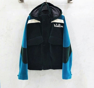 LOUIS VUITTON テクニカル テープ ベルベット ウインドブレーカー ジャケット 48 144755503 [P]