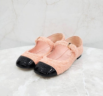 CHANEL Tweed Mary Jane Ballerinas G36482 141889578 [P]