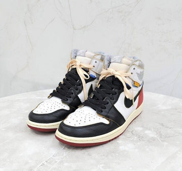 NIKE Air Jordan 1 X Union Retro High Black Toe Sneakers 145558667 [P]