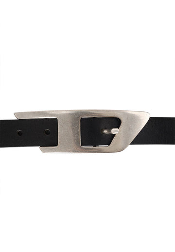 Diesel MAXI D Buckle Leather Belt Black 149902458 [P]