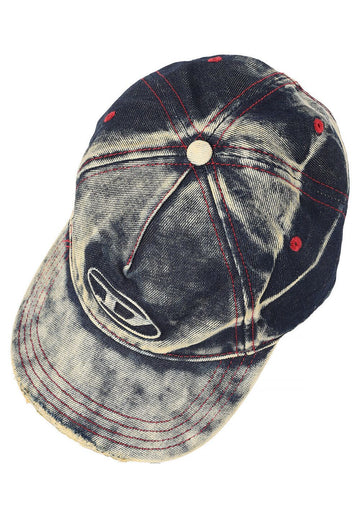 DIESEL CSEYMON CAP ブルー&ホワイト A06467 0DGAV 01 130793220 [P]