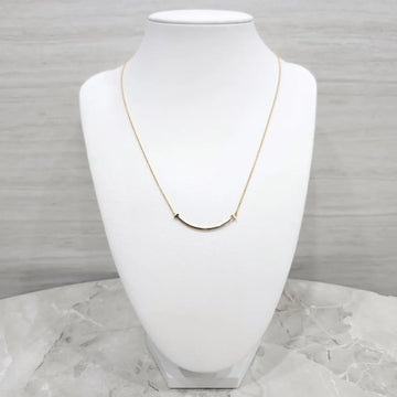 TIFFANY & CO 18k T スマイル スモール ペンダント 18K イエローゴールド ネックレス 159005084 [P]