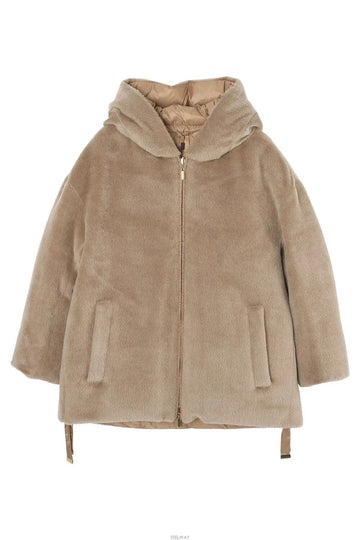 MAXMARA OLIVIA Cube Alpaka & Wolle Daunenparka Beige 2529486105600 040 151142985 [P]