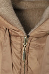 MAXMARA オリビアキューブ アルパカ＆ウール ダウンパーカー ベージュ 2529486105600 040 151142985 [P]