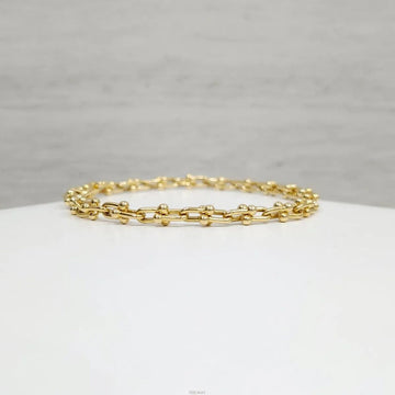 Tiffany & Co 18k Micro Link Bracelet 18K Yellow Gold S 159005289 [P]