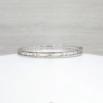 Bulgari 18k B.zero1 Openwork Bangle Bracelet 18K White Gold M 159005297 [P]
