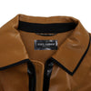 DOLCE & GABBANA Brauner Baumwoll-Herren-Bomberjacke aa65799 159012370 [P]